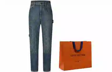 Louis Vuitton FW23 Logo Embossed Jeans