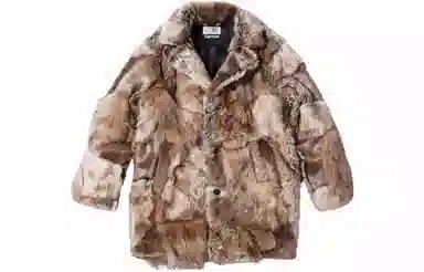 Supreme x MM6 Maison Margiela Patchwork Faux Fur Coat