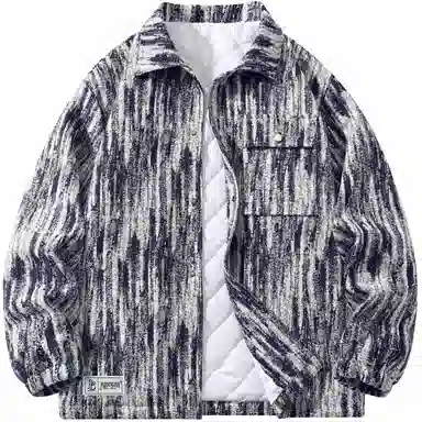 帕丁顿熊 多巴胺扎染小香风复古休闲宽松夹克外套 男女同款