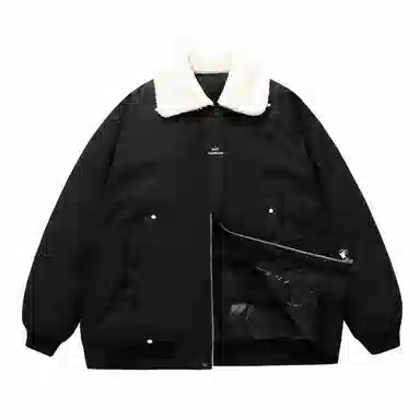 The Simpsons Logo Embroidered Sherpa Jacket