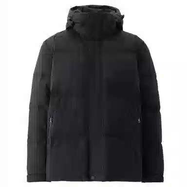 佐丹奴 拉链口袋连帽梭织羽绒服 男款