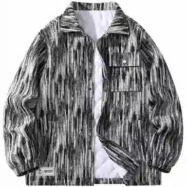 帕丁顿熊 多巴胺扎染小香风复古休闲宽松夹克外套 男女同款