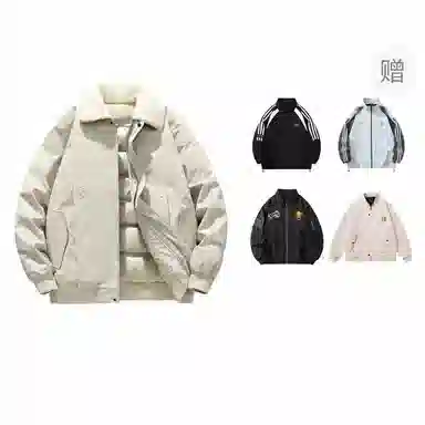 The Simpsons Logo Embroidered Sherpa Collar Down Jacket