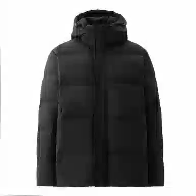 佐丹奴 鸭绒可脱卸帽梭织羽绒服 男款