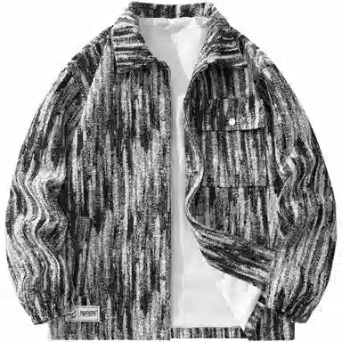 帕丁顿熊 多巴胺扎染小香风复古休闲宽松夹克外套 男女同款