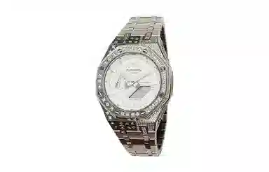 CASIO GA-2100-7A7 Custom Edition Silver Stainless Steel