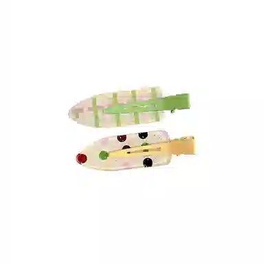 水中玉 韩式多巴胺无痕发卡甜美发饰前额侧边碎发刘海夹子头饰 亚克力 发夹 女款