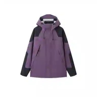 森马 防风防雨拼接连帽宽松拉链夹克外套 男款