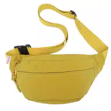 普乐威 日系轻便简约百搭百搭休闲运动骑行通勤 尼龙 胸包 男女同款情侣款 米白色/黑色/黄色/绿色/蓝色