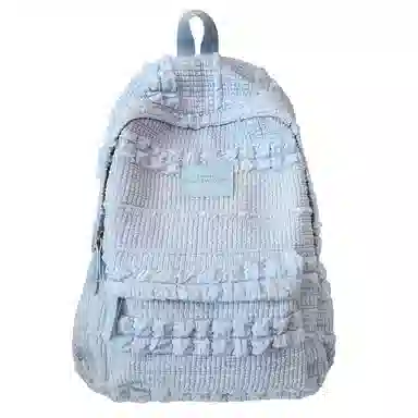 醇龙 大学生初高中百搭旅行轻便通勤包 泡泡料 双肩包 女款 多色