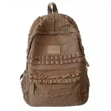 醇龙 大学生初高中百搭旅行轻便通勤包 泡泡料 双肩包 女款 多色