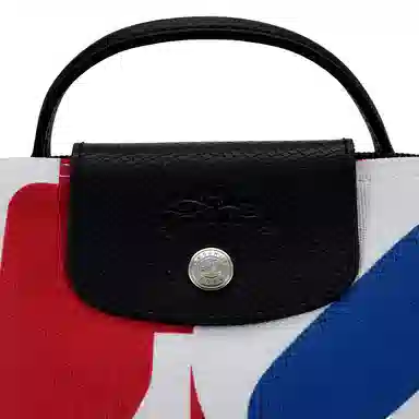 Longchamp x Robert Indiana Mini Tote White