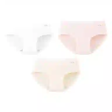 二三二三 裸感亲肤抑菌防夹臀舒适短裤高弹无痕透气三角裤优雅时尚简约内裤 女款 组合装