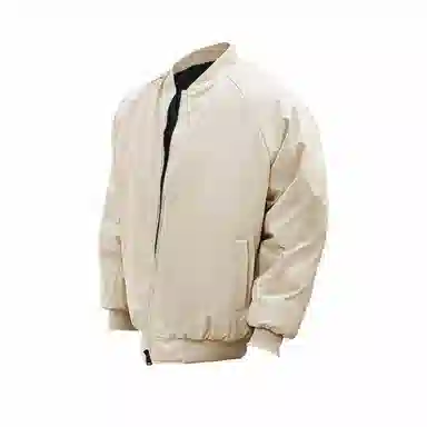 布客行 休闲宽松机车教练落肩风纯色单品夹克 男女同款