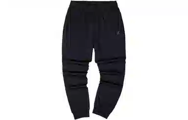 特步 纯色薄款透气束脚针织运动裤 男款