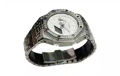 CASIO GA-2100-7A7 Custom Edition Silver Stainless Steel