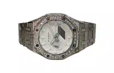 CASIO GA-2100-7A7 Custom Edition Silver Stainless Steel