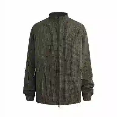 DIMC Bubble Texture Drawstring Jacket Green