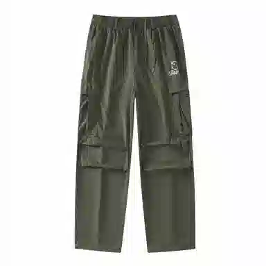 三体 文明系列 简约宽松百搭复古美式堆积阔腿休闲基础纯色直筒复古高街潮牌时尚舒适薄款透气日系户外机能风工装裤 男女同款