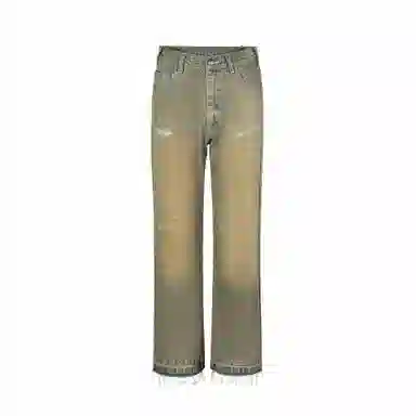 The Last Redemption Vintage Straight Jeans Rust