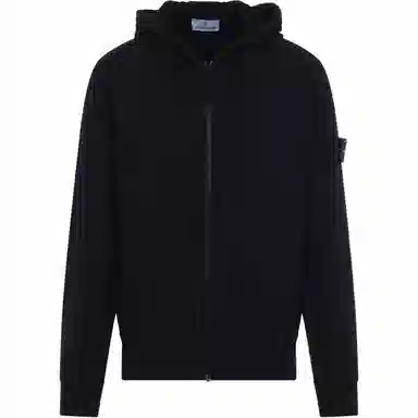 Stone Island SS25 Hoodie Jacket Black