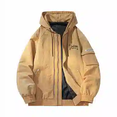 敦煌博物馆 宽松字母工装休闲百搭长袖夹克外套 男女同款