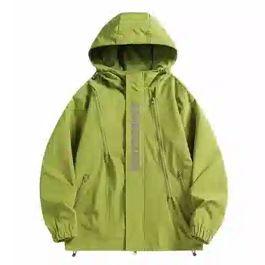 大卫贝肯 美式复古个性字母印花宽松休闲户外通勤保暖防风日常百搭薄款夹克外套 男女同款