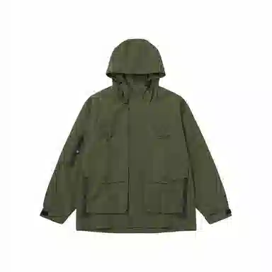 膨胀潮牌 户外休闲立体口袋连帽夹克外套 男女同款