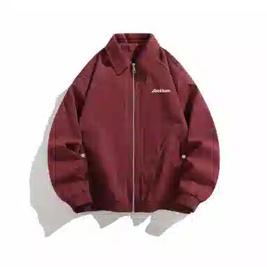 大卫贝肯 美式复古高街帅气机能风拉链学院风学生简约基础飞行员教练工装军旅宽松休闲百搭通勤长袖夹克外套 男女同款