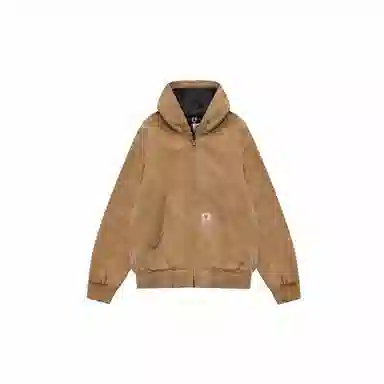 False Perception Carhartt Washed Hoodie Jacket Khaki