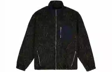 Brain Dead Leopard Zip Jacket Olive