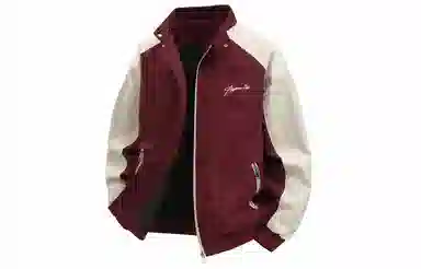 王者荣耀 鲁班七号星空梦想款美式复古拼接撞色立领花体字母防风户外工装宽松休闲耐磨机能风通勤教练百搭夹克外套 男女同款