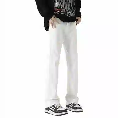 八哥 美式高街潮流牛仔裤 男女同款