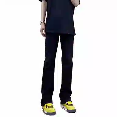 八哥 美式高街潮流牛仔裤 男女同款