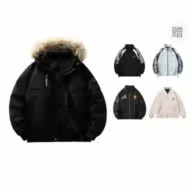 The Simpsons Embroidered Down Jacket