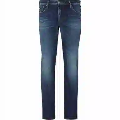 EMPORIO ARMANI J06 Slim-Fit Bleached-Effect Comfort-Denim Jeans