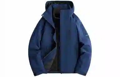 木林森 户外防风防雨防泼水可拆卸帽拼接拼色登山服夹克外套 男女同款