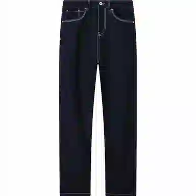 九牧王男裤专家 时尚简约百搭休闲舒适亲肤凉感牛仔裤 男款 深蓝色