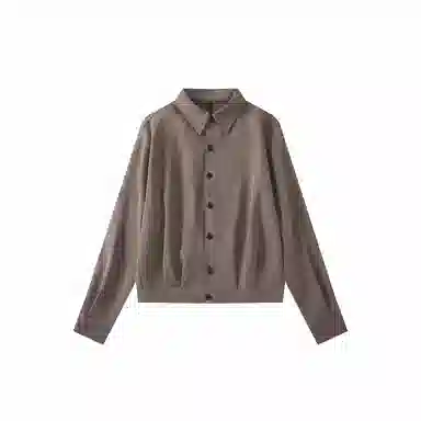 我是大卫 美式潮牌复古风翻领宽松短款小众高级感休闲百搭夹克外套 通用