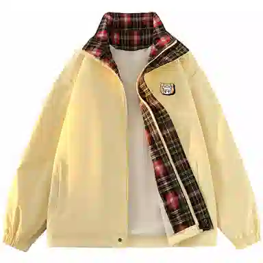 王者荣耀 英雄款 美式复古简约拼接设计休闲宽松百搭翻领夹克外套 男女同款