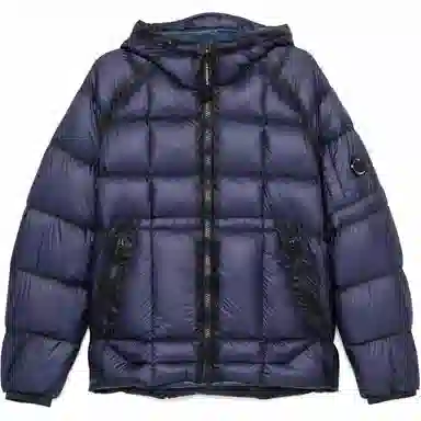 C.P. Company FW24 Quilted Down Jacket Navy