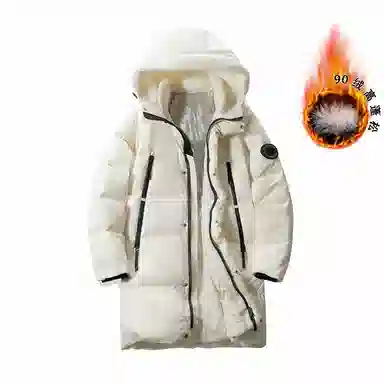 鸭鸭 韩系基础款学院小清新小众设计感宽松加厚保暖防风羽绒服 男女同款