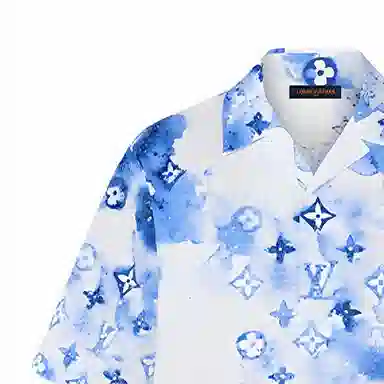 Louis Vuitton SS21 Blue Short Sleeve Shirt
