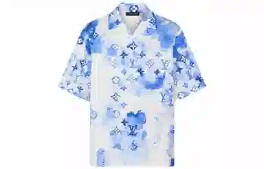 Louis Vuitton SS21 Blue Short Sleeve Shirt