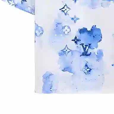 Louis Vuitton SS21 Blue Short Sleeve Shirt