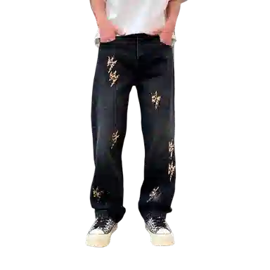 Baomika Retro Lightning Jeans