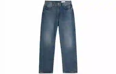 GAP FW23 Washed Straight Mid-Rise Jeans