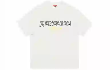 REXSHION Vintage Floral Embroidered Logo T-Shirt