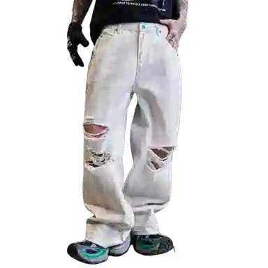 PANDA ADEVIL Ink Wash Denim Pants