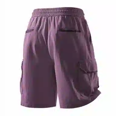 敦煌博物馆 美式复古纯棉重工做旧水洗大码多口袋机能风宽松透气工装休闲短裤 男女同款